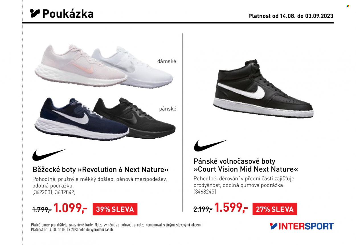 Leták INTERSPORT - 14.8.2023 - 3.9.2023. Strana 21