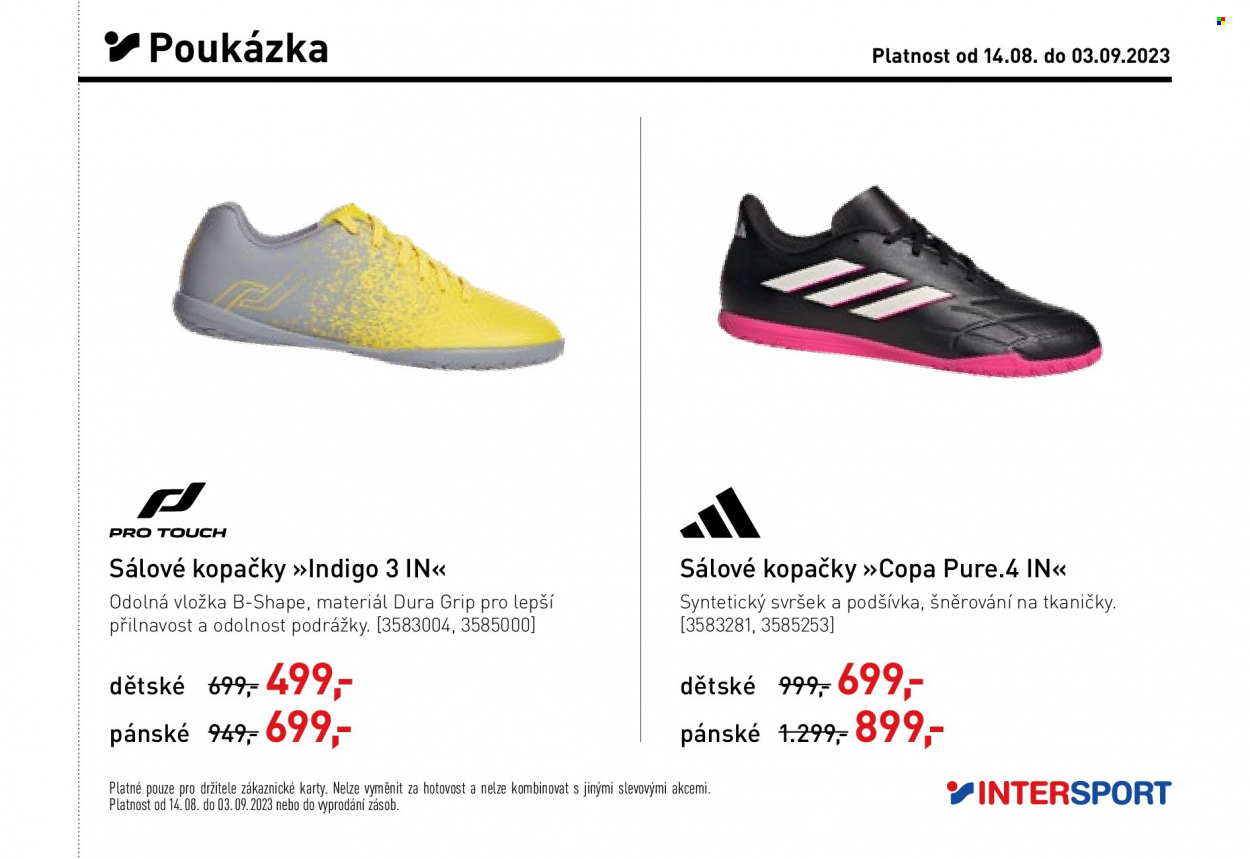Leták INTERSPORT - 14.8.2023 - 3.9.2023. Strana 23