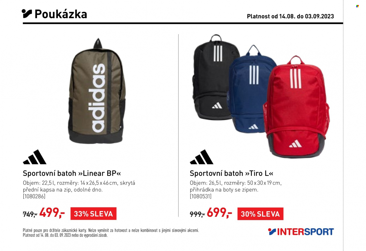 Leták INTERSPORT - 14.8.2023 - 3.9.2023. Strana 26