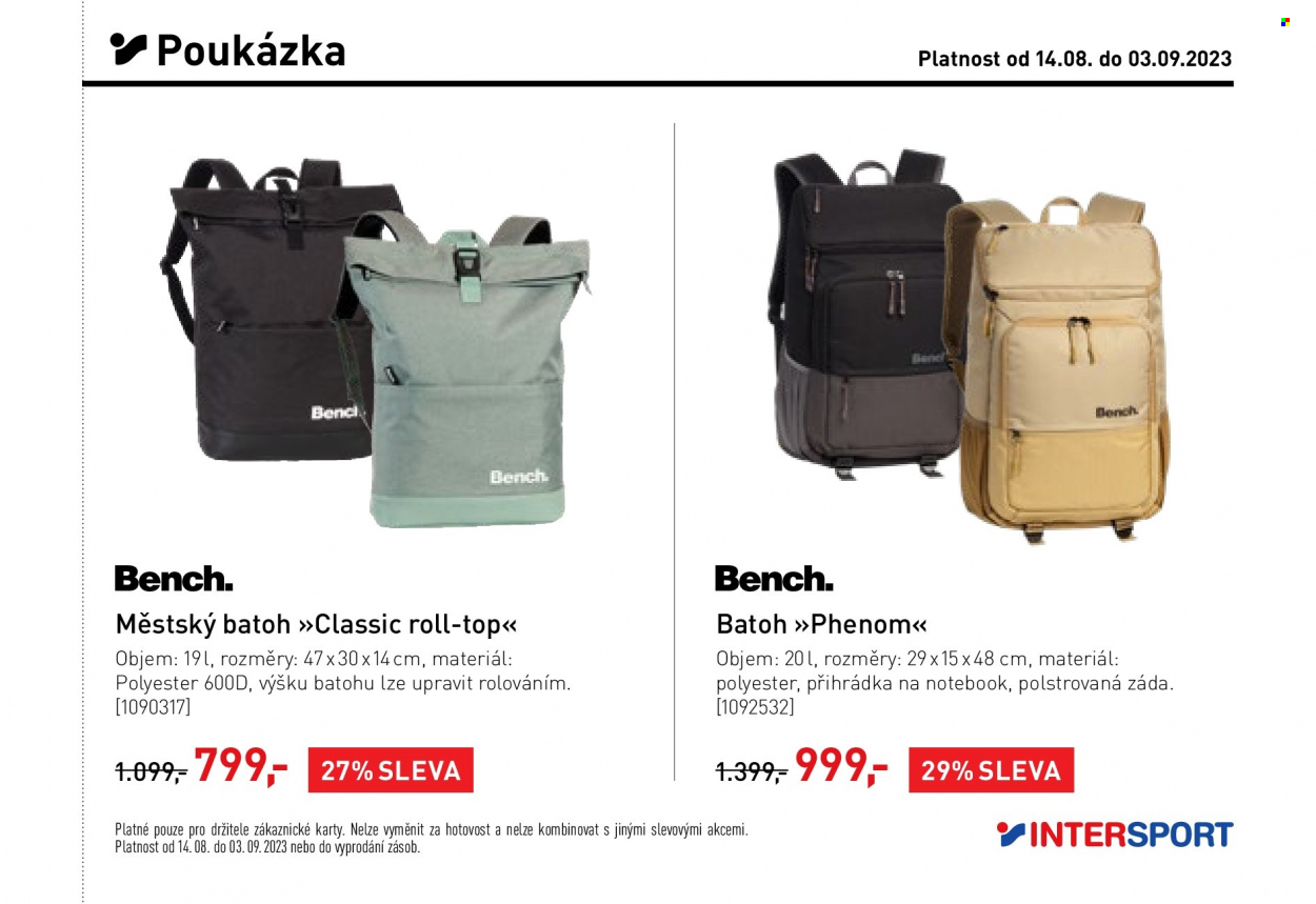 Leták INTERSPORT - 14.8.2023 - 3.9.2023. Strana 27