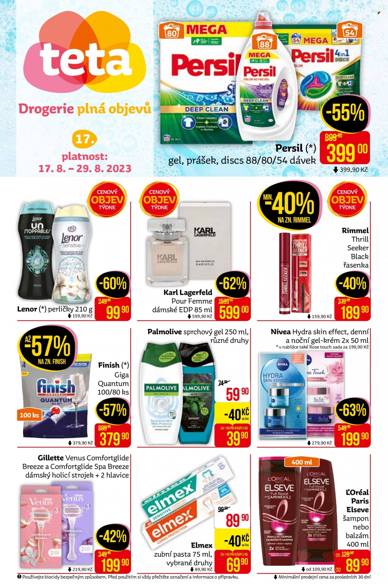 Leták Teta drogerie - 17.8.2023 - 29.8.2023. Strana 1