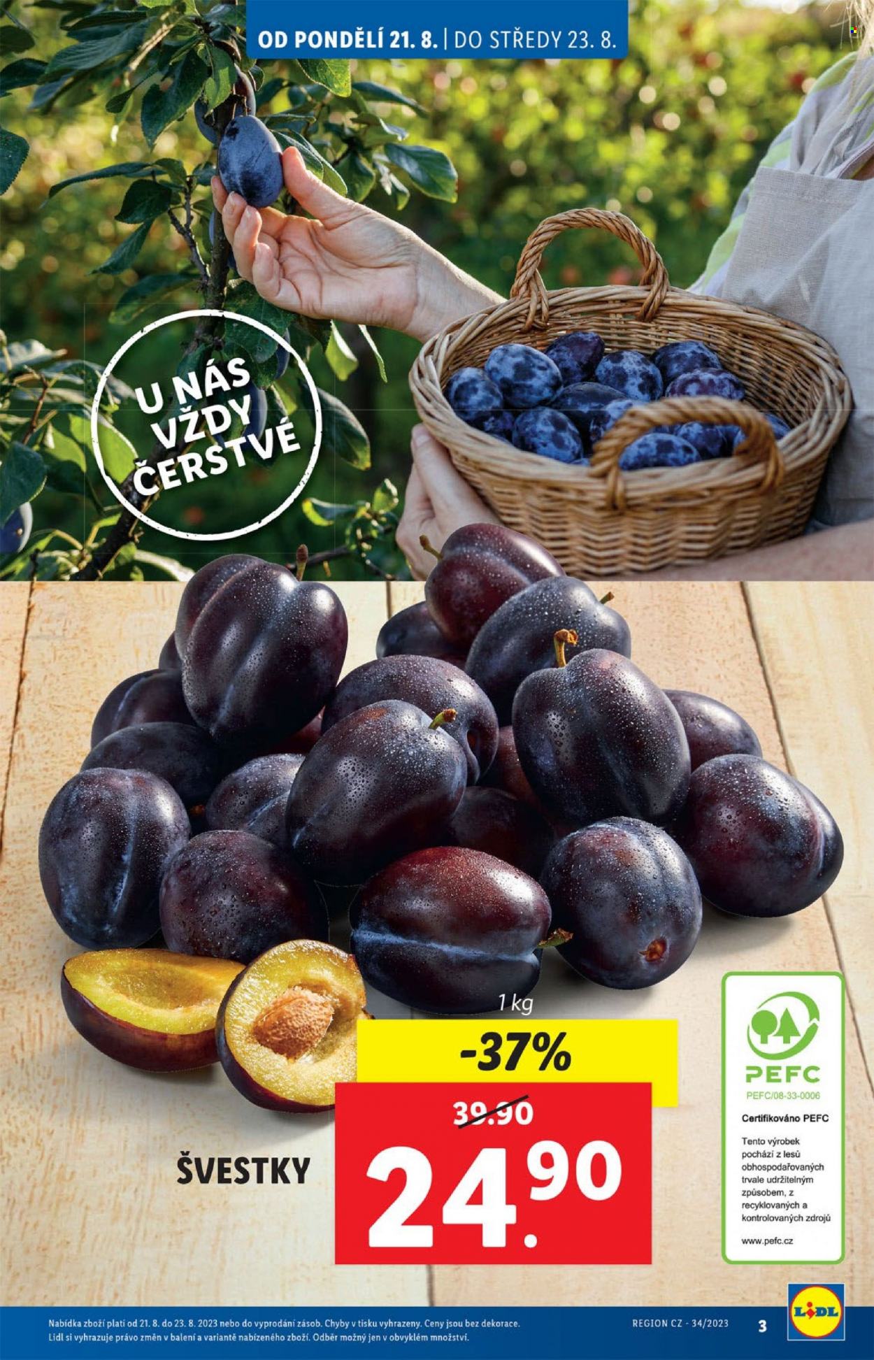 Leták Lidl - 21.8.2023 - 27.8.2023. Strana 3