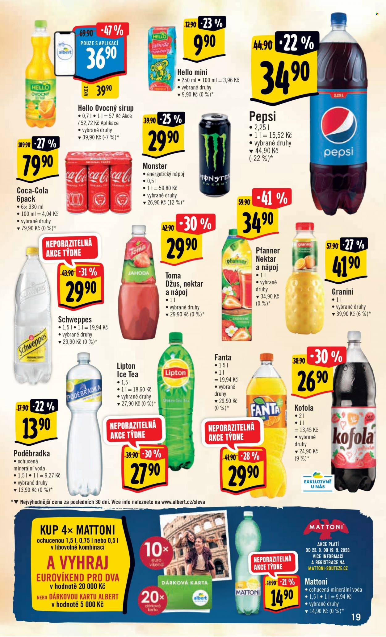 Leták Albert Hypermarket - 23.8.2023 - 29.8.2023. Strana 19