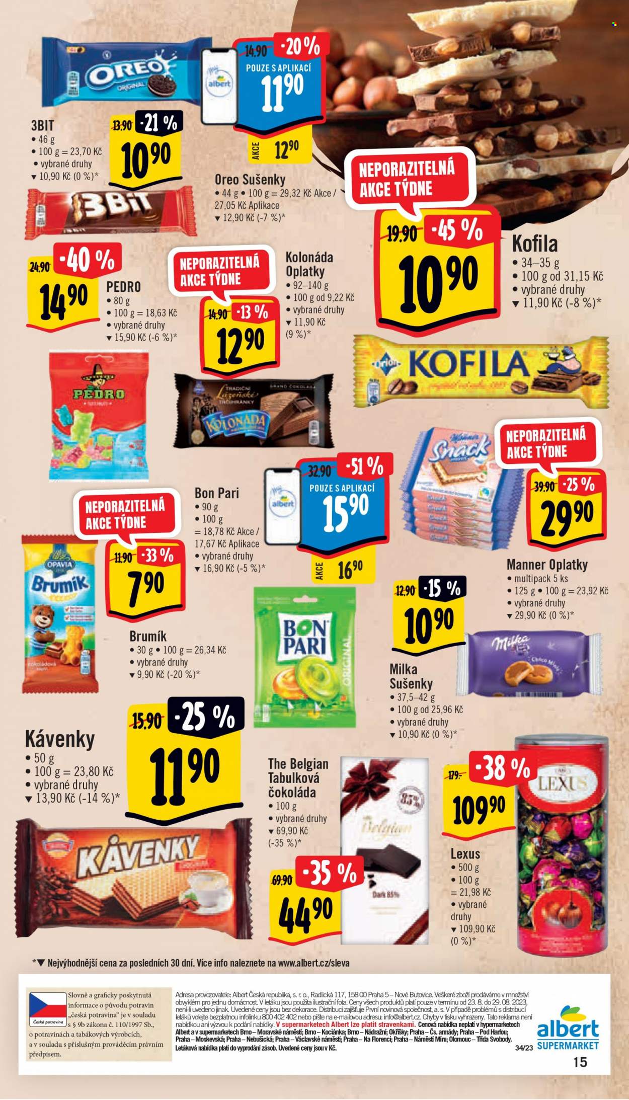Leták Albert Supermarket - 23.8.2023 - 29.8.2023. Strana 15