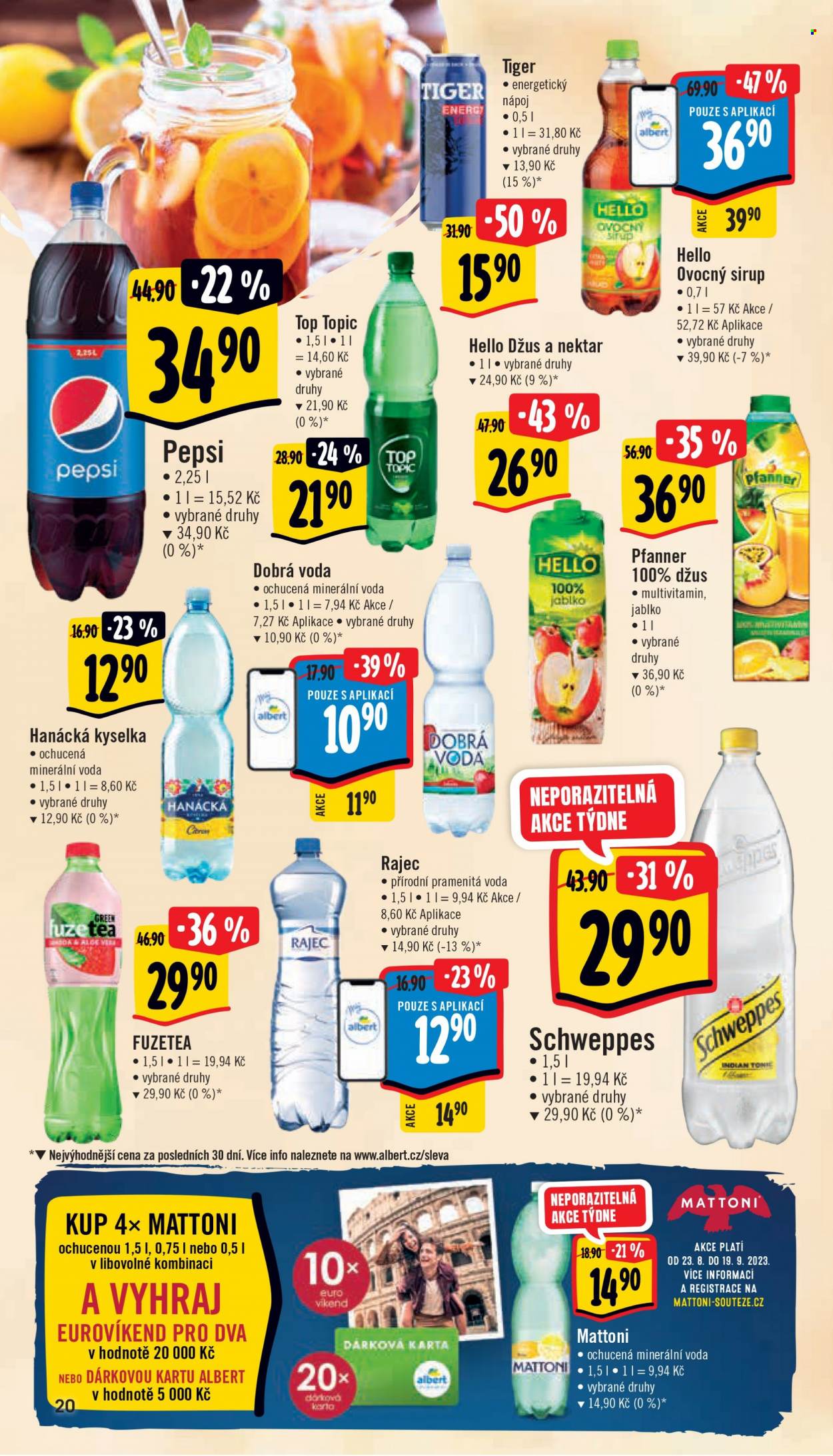 Leták Albert Supermarket - 23.8.2023 - 29.8.2023. Strana 20