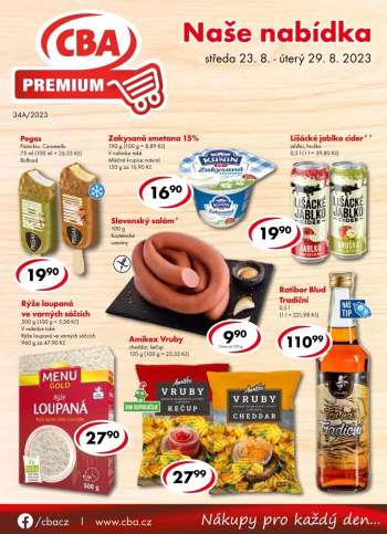 Leták CBA Premium - 23.8.2023 - 29.8.2023.