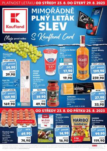 Leták Kaufland - 23.8.2023 - 29.8.2023.