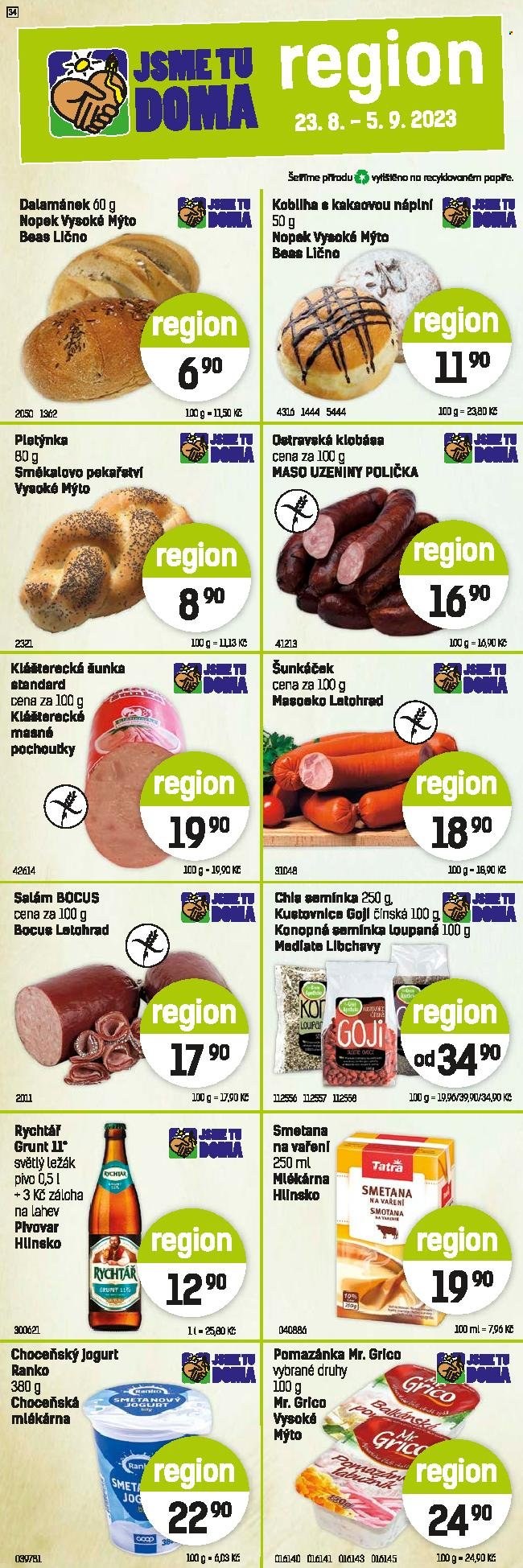 Leták Konzum - 23.8.2023 - 5.9.2023. Strana 2