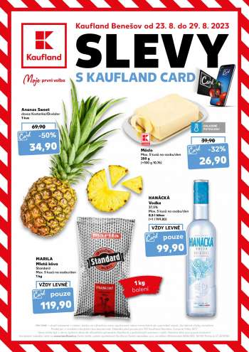 Leták Kaufland - 23.8.2023 - 29.8.2023.