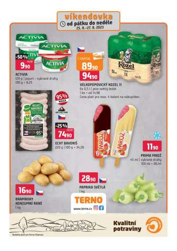 Leták coop TERNO - 25.8.2023 - 27.8.2023.