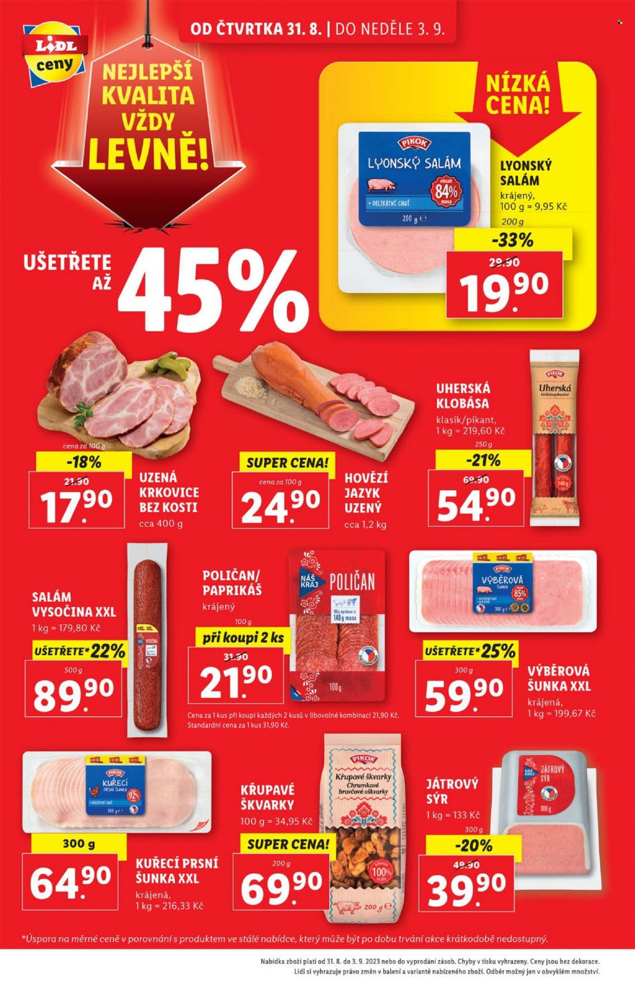 Leták Lidl - 31.8.2023 - 3.9.2023. Strana 6
