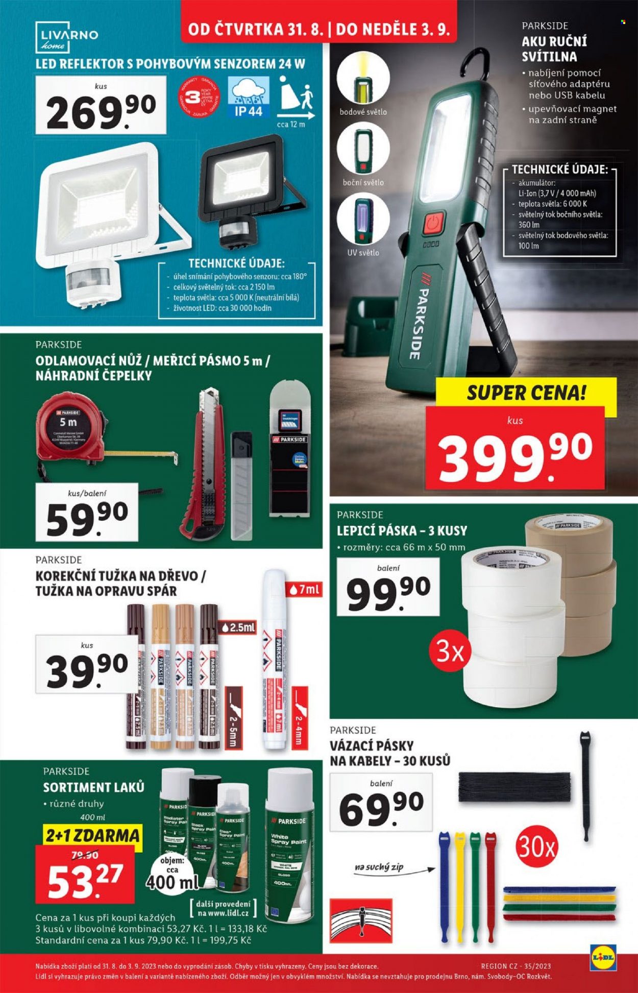 Leták Lidl - 31.8.2023 - 3.9.2023. Strana 25