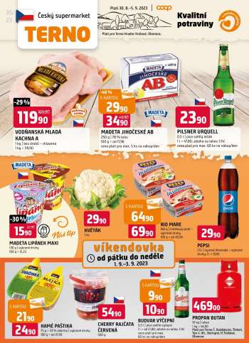 Leták coop TERNO - 30.8.2023 - 5.9.2023.