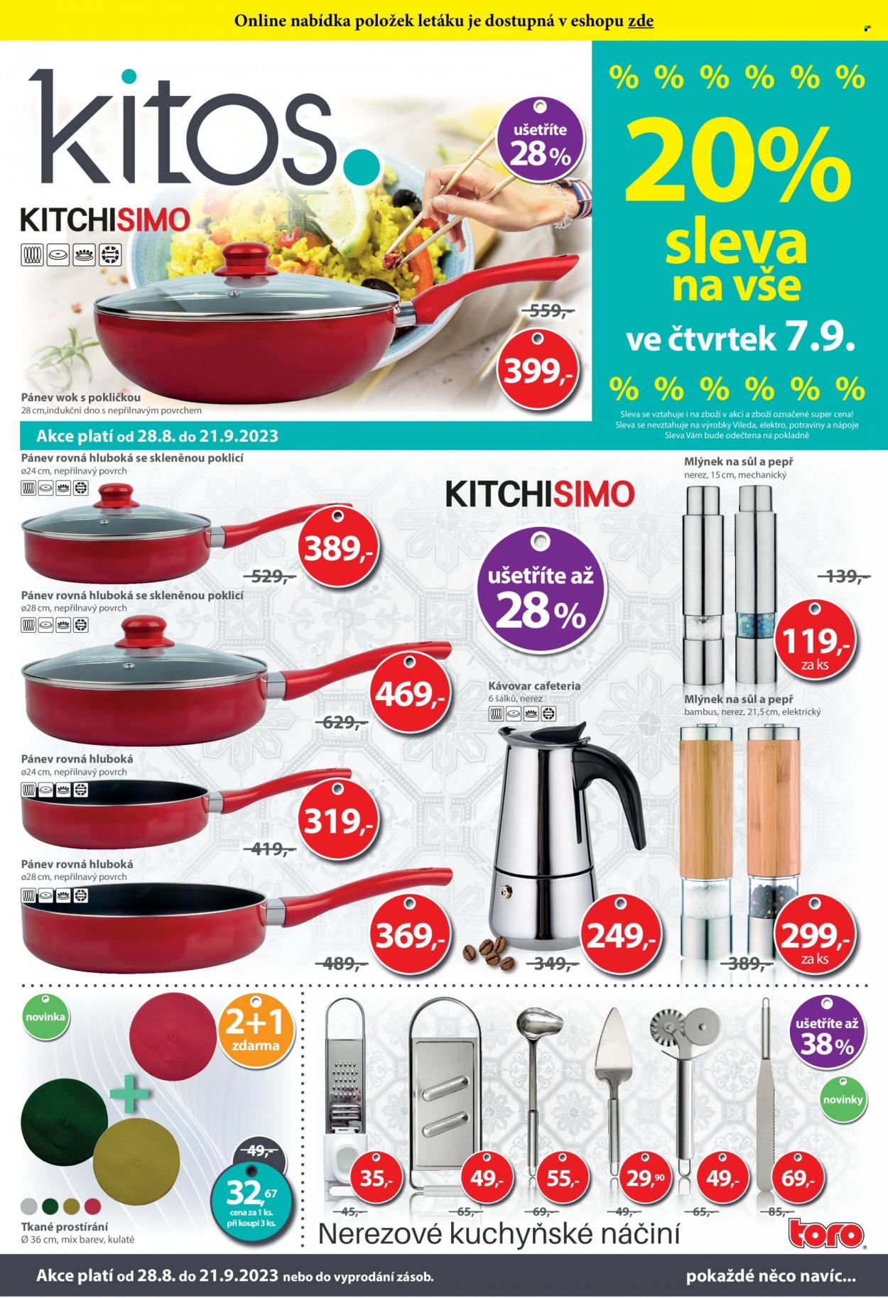 Leták Kitos - 28.8.2023 - 21.9.2023. Strana 1