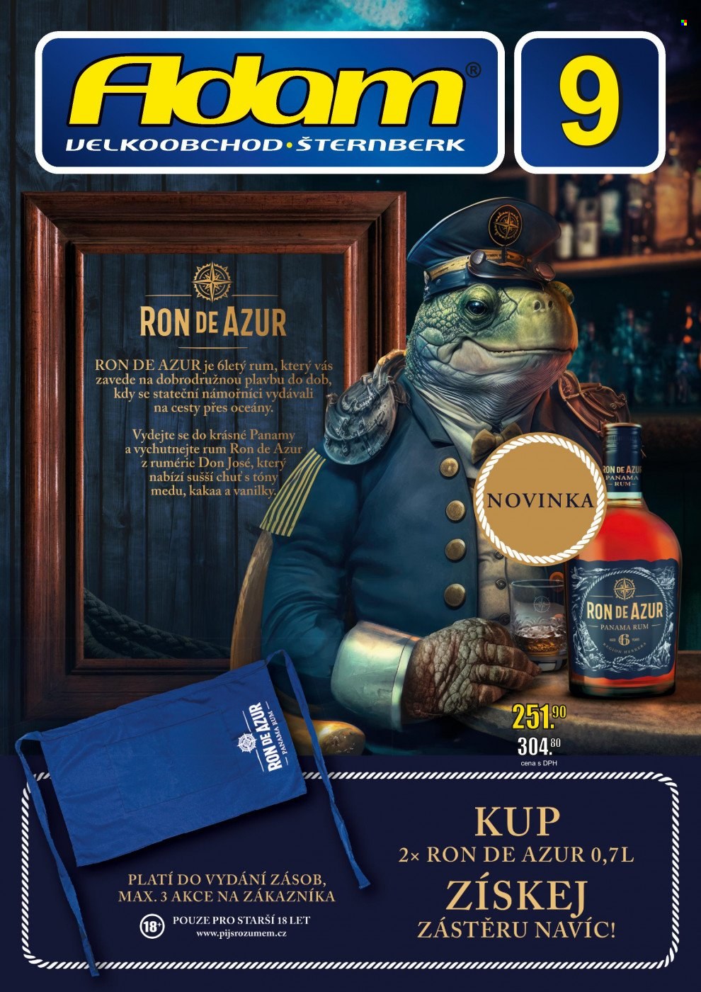 Leták Adam velkoobchod Šternberk - 1.9.2023 - 30.9.2023. Strana 1