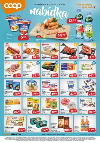 Leták coop JEDNOTA - 30.8.2023 - 12.9.2023.