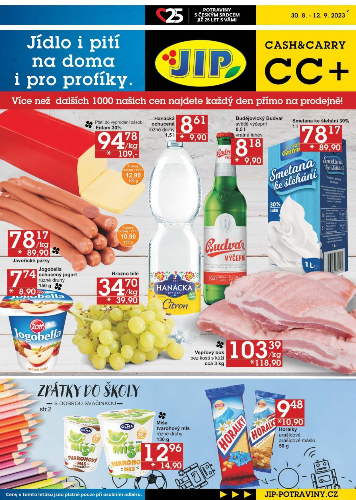 Leták JIP - 30.8.2023 - 12.9.2023. Strana 1