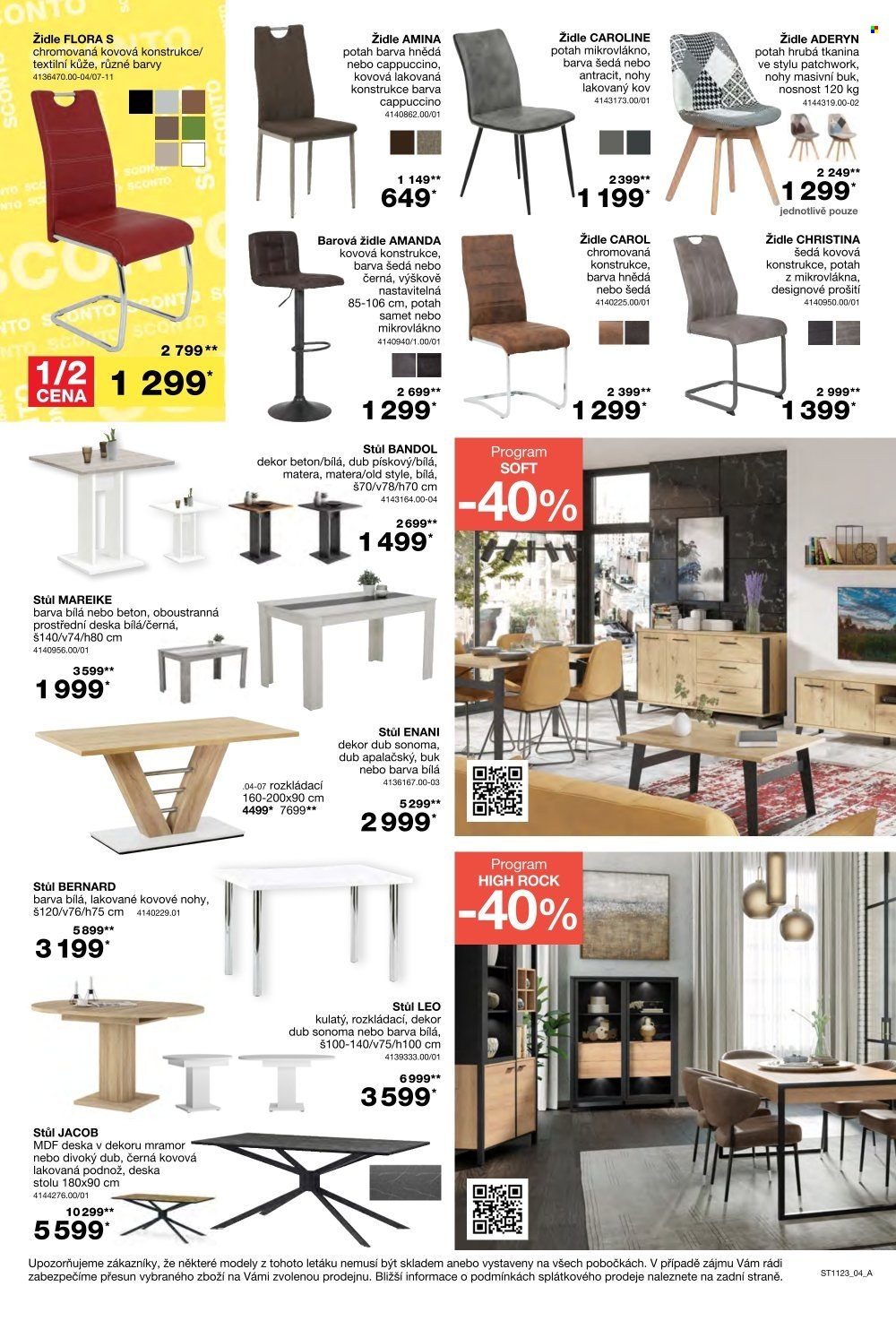 Leták SCONTO NÁBYTEK - 30.8.2023 - 19.9.2023. Strana 4