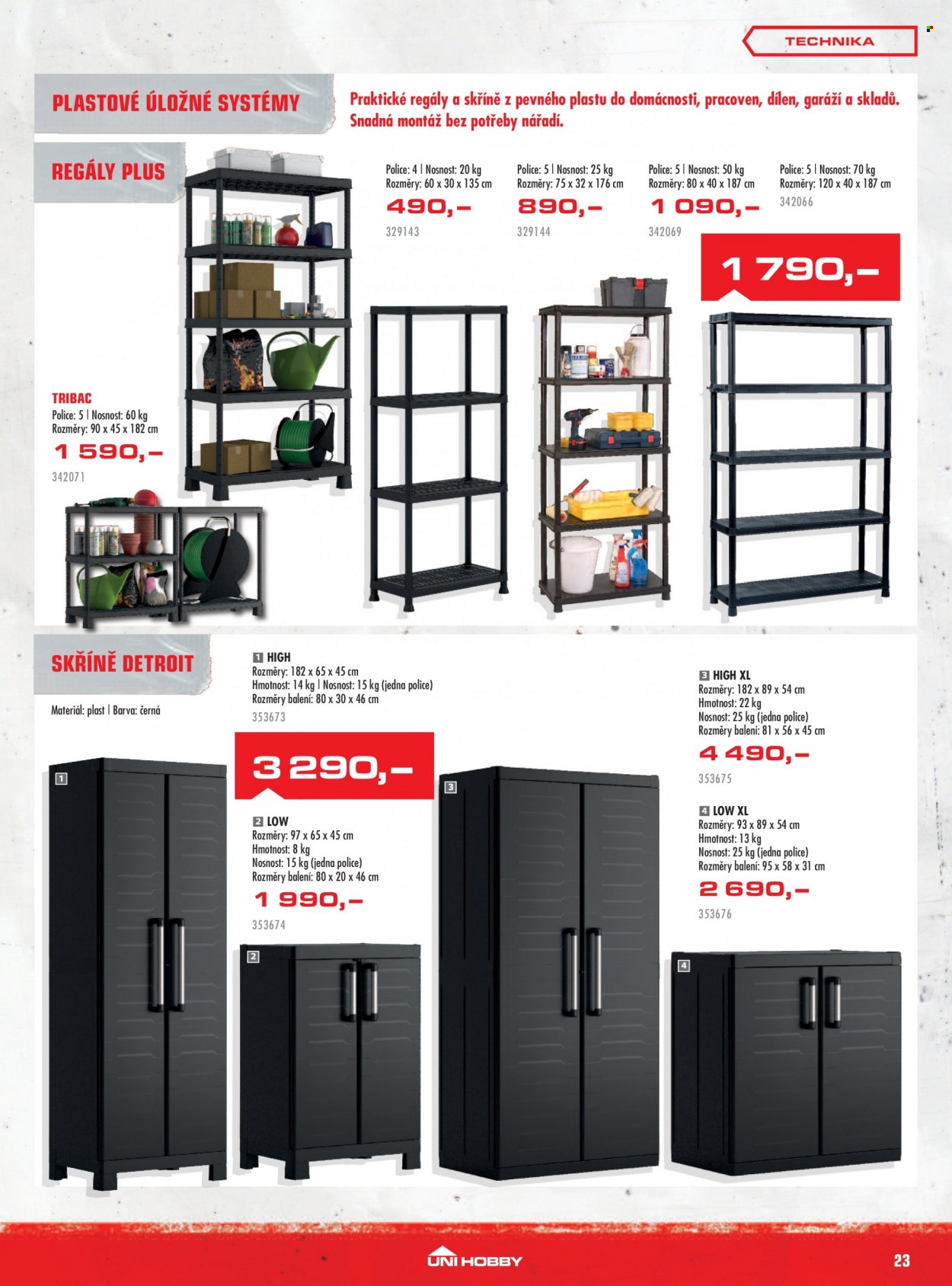 Leták UNI HOBBY - 31.8.2023 - 24.9.2023. Strana 23