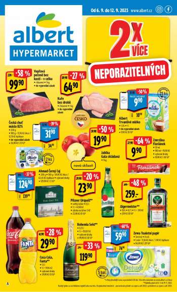 Leták Albert Hypermarket - 6.9.2023 - 12.9.2023.