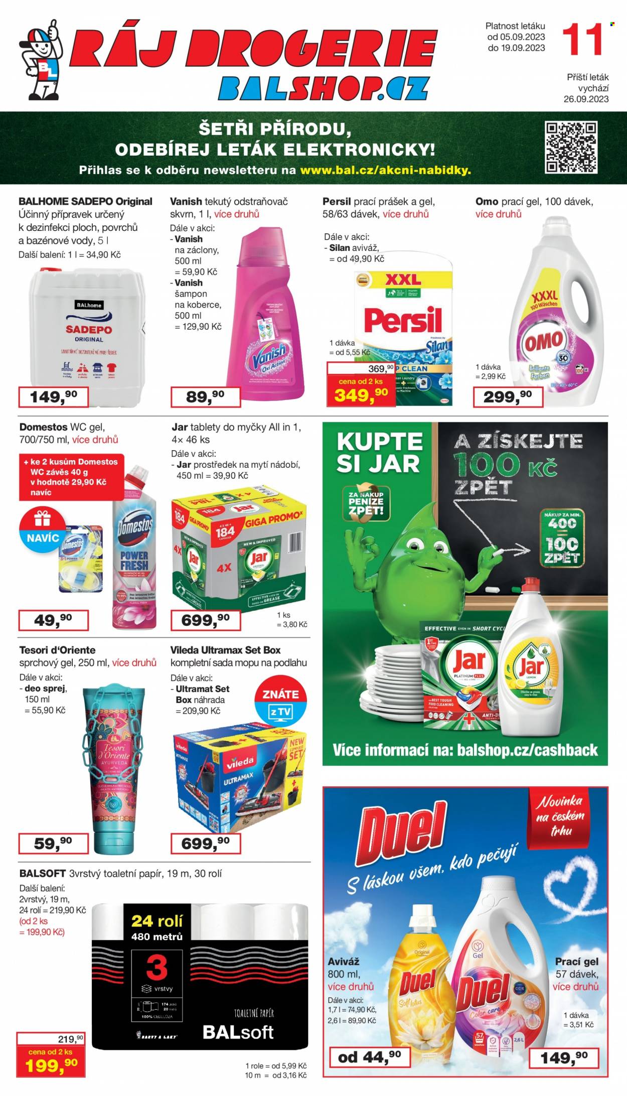 Leták Ráj drogerie - 5.9.2023 - 19.9.2023. Strana 1