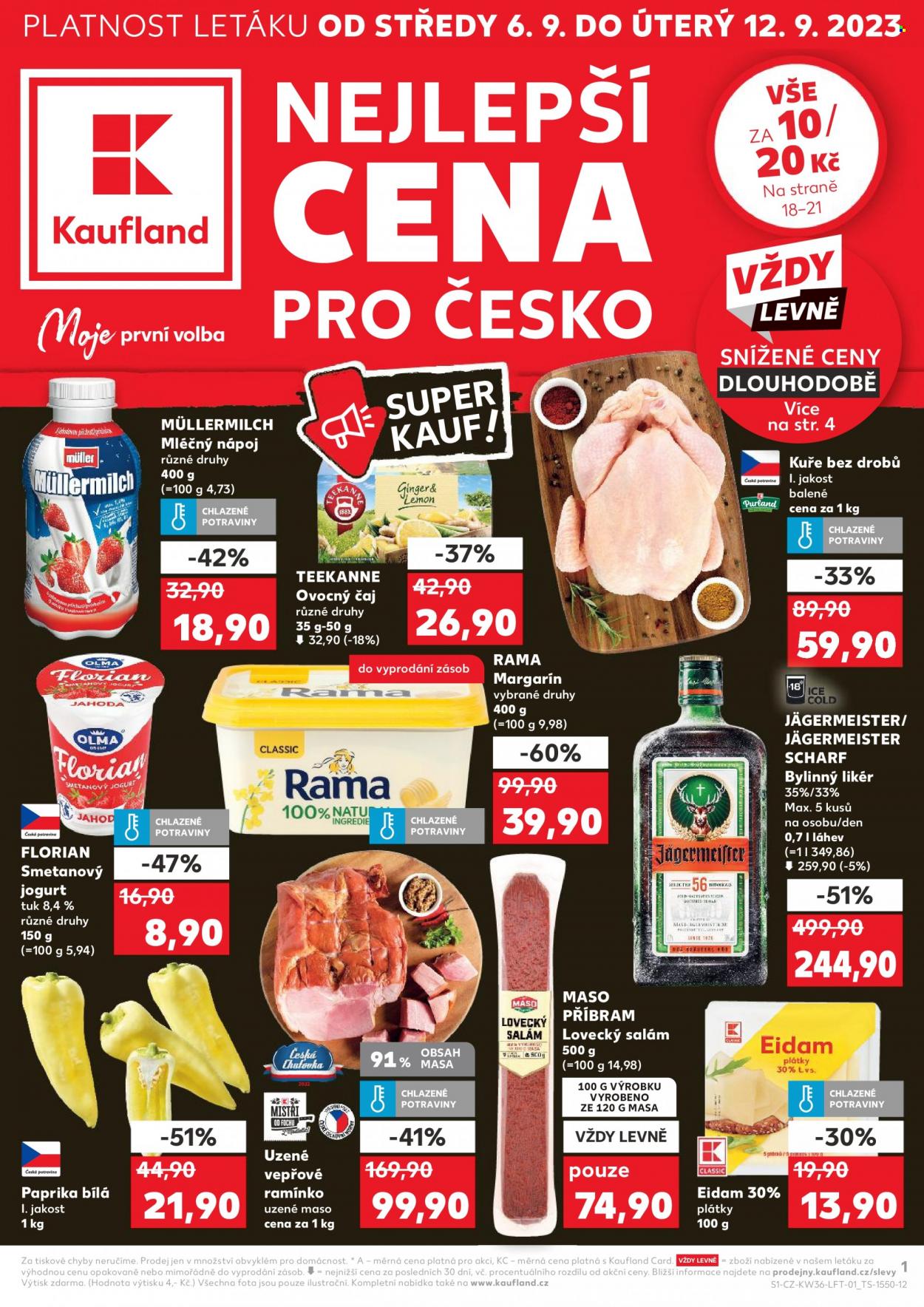 Leták Kaufland - 6.9.2023 - 12.9.2023. Strana 1