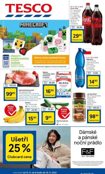 Leták TESCO supermarket