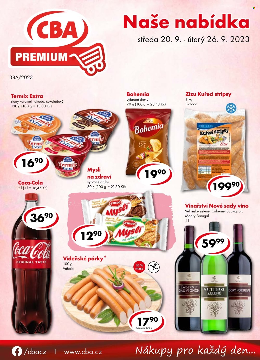 Leták CBA Premium - 20.9.2023 - 26.9.2023. Strana 1