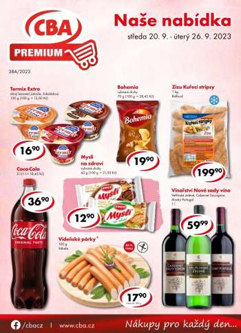 Leták CBA Premium - 20.9.2023 - 26.9.2023.