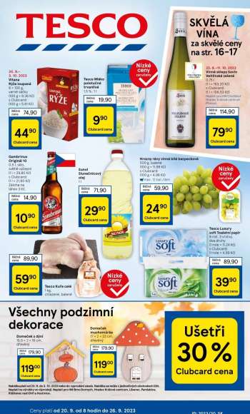 Leták TESCO - 20.9.2023 - 26.9.2023.