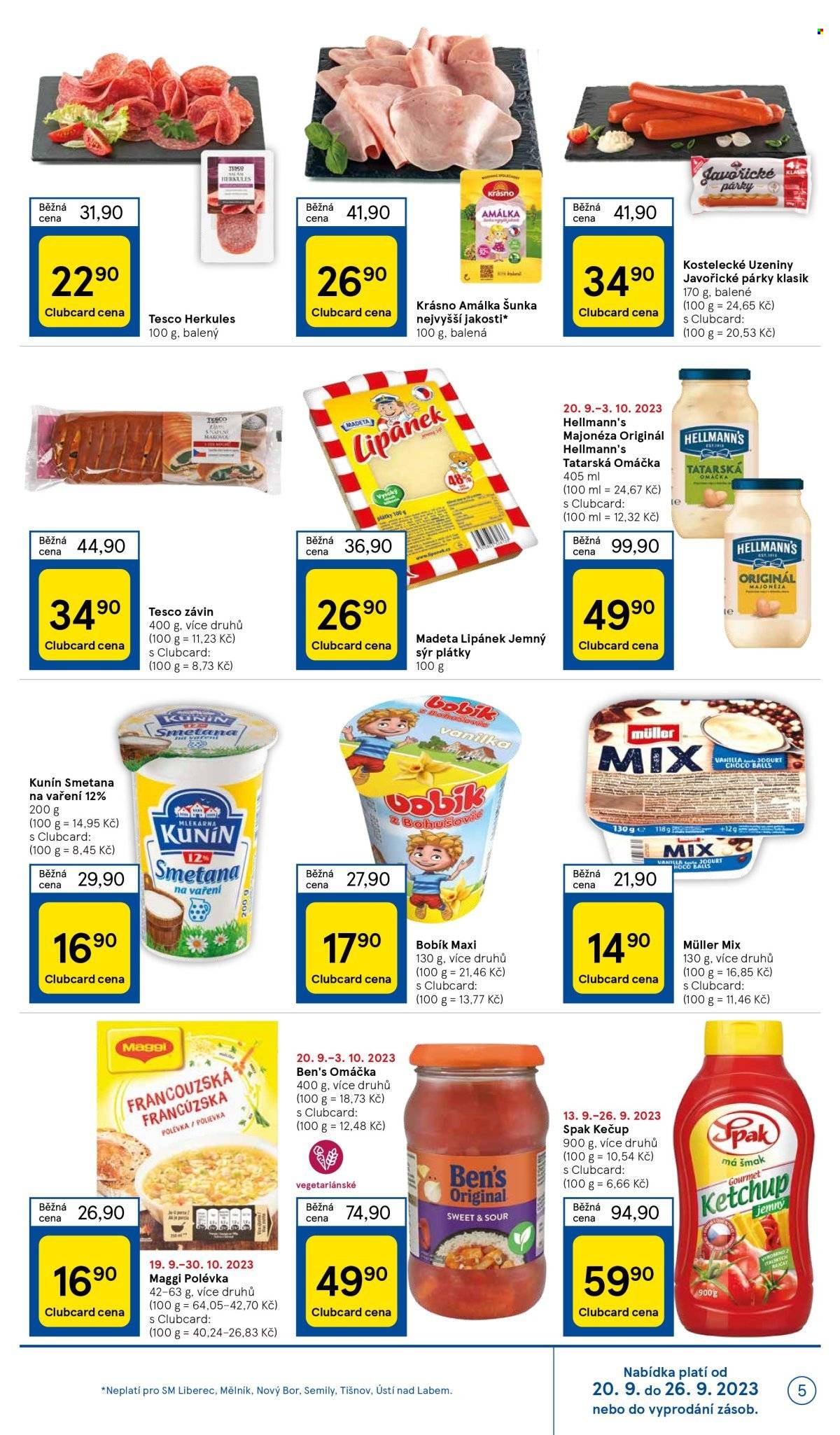Leták TESCO supermarket - 20.9.2023 - 26.9.2023. Strana 5