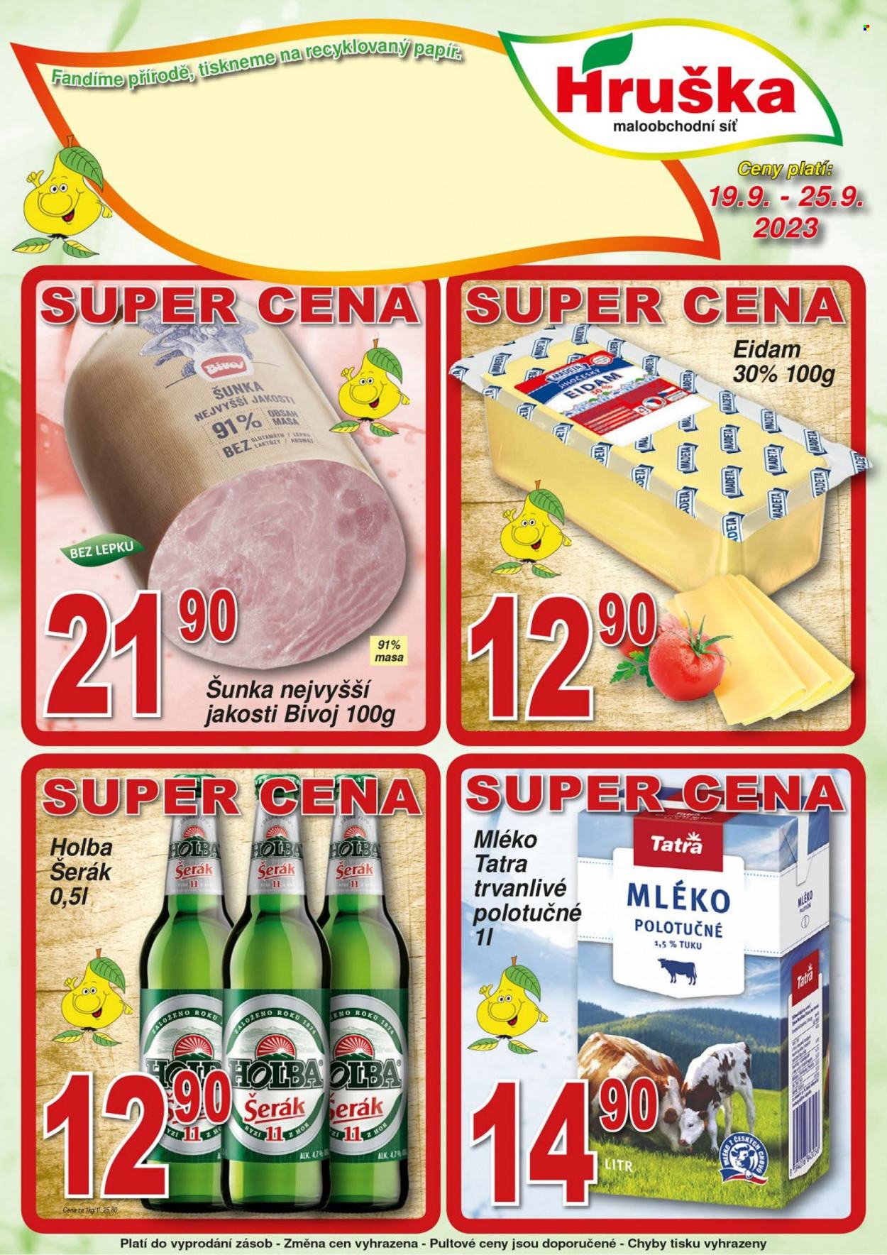 Leták Hruška - 19.9.2023 - 25.9.2023. Strana 1