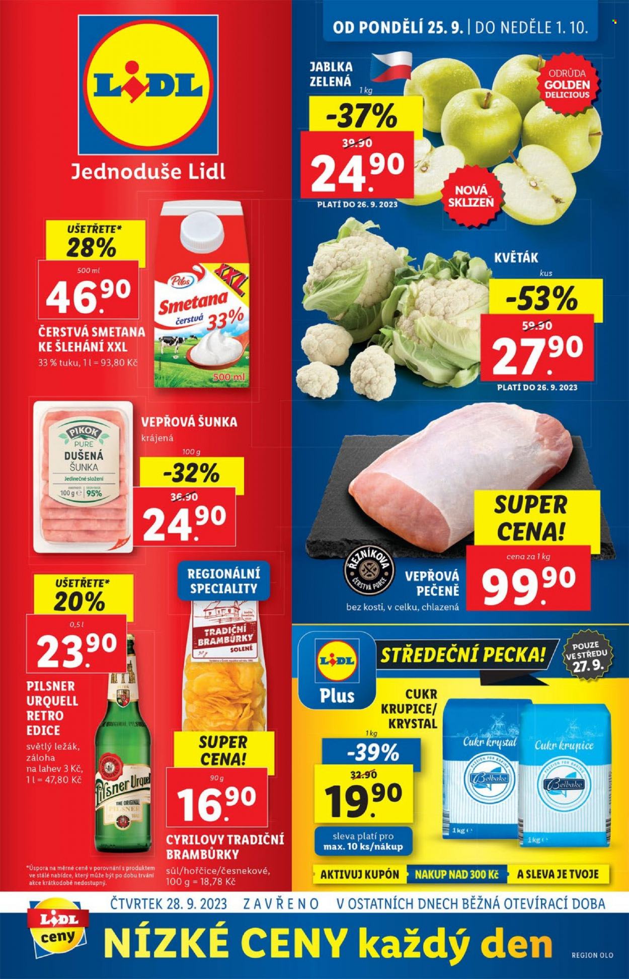 Leták Lidl - 25.9.2023 - 1.10.2023. Strana 1