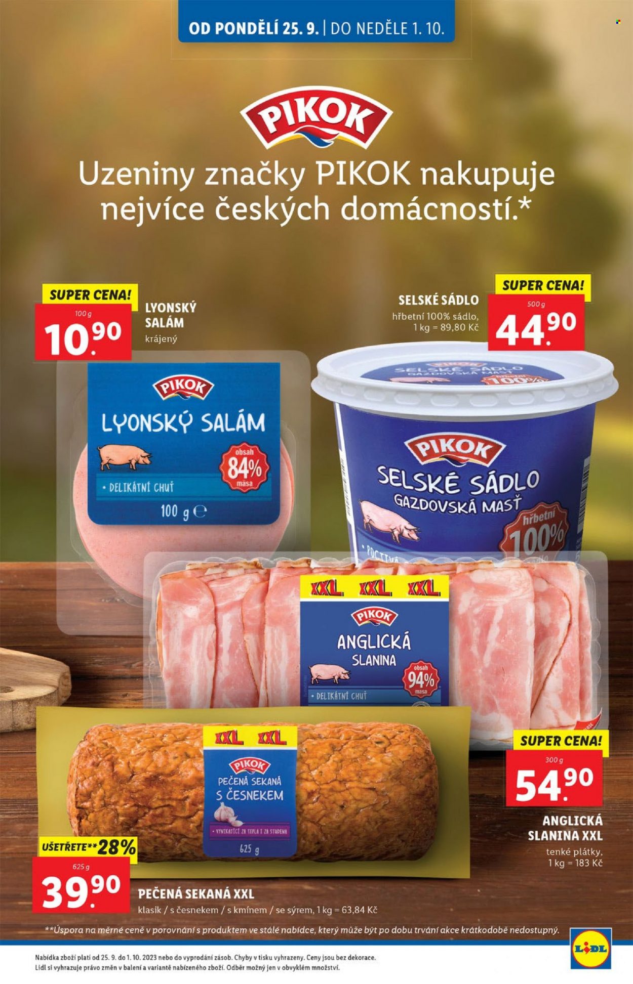 Leták Lidl - 25.9.2023 - 1.10.2023. Strana 9