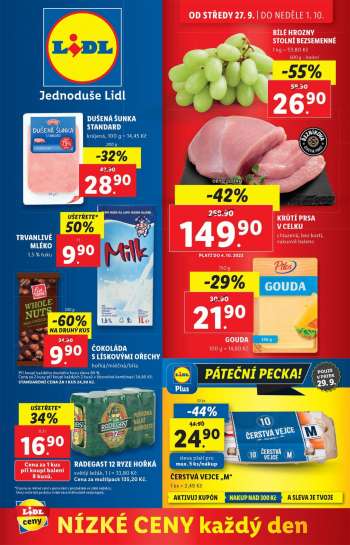 Leták Lidl - 27.9.2023 - 1.10.2023.