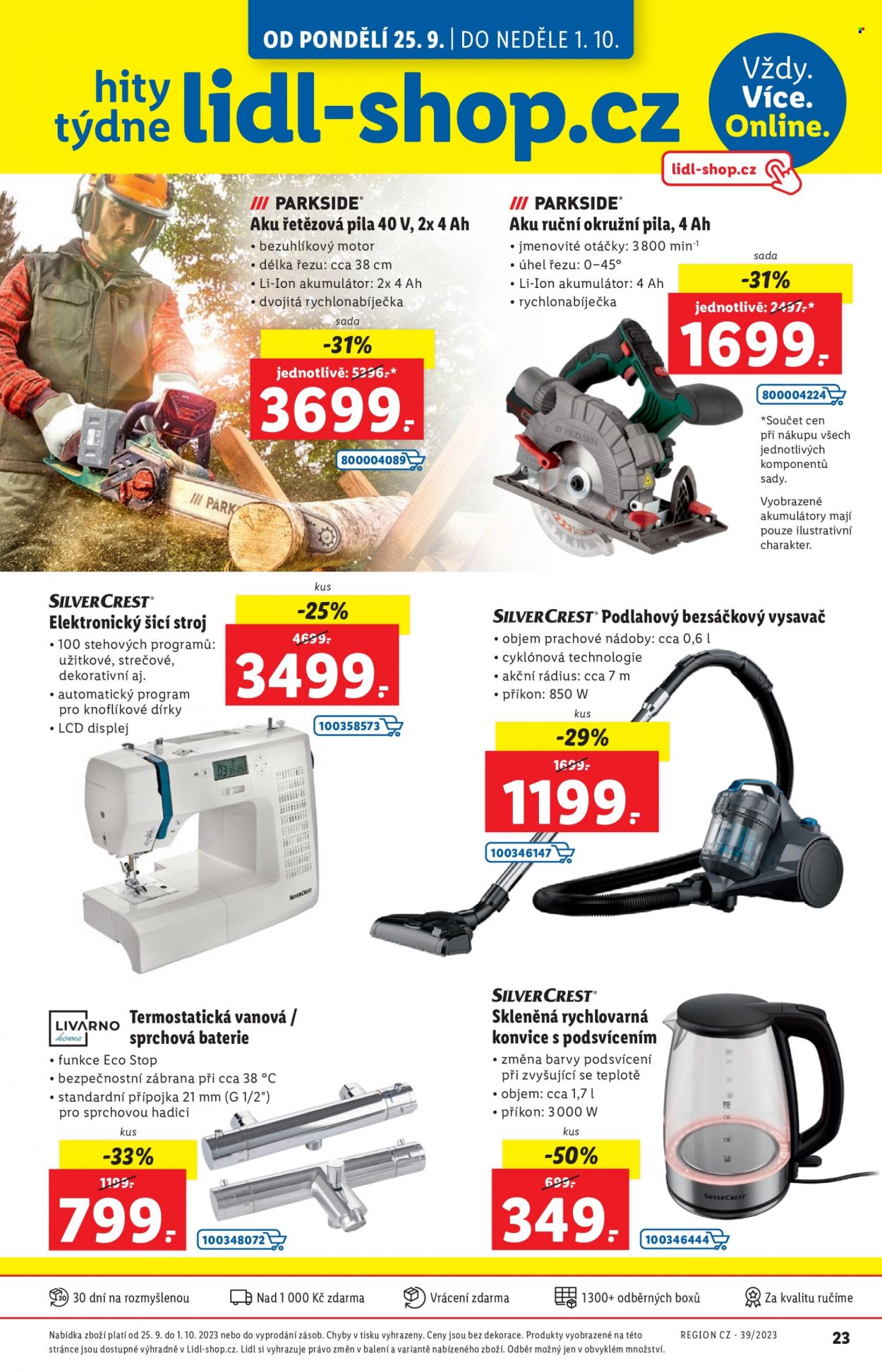 Leták Lidl - 25.9.2023 - 1.10.2023. Strana 1