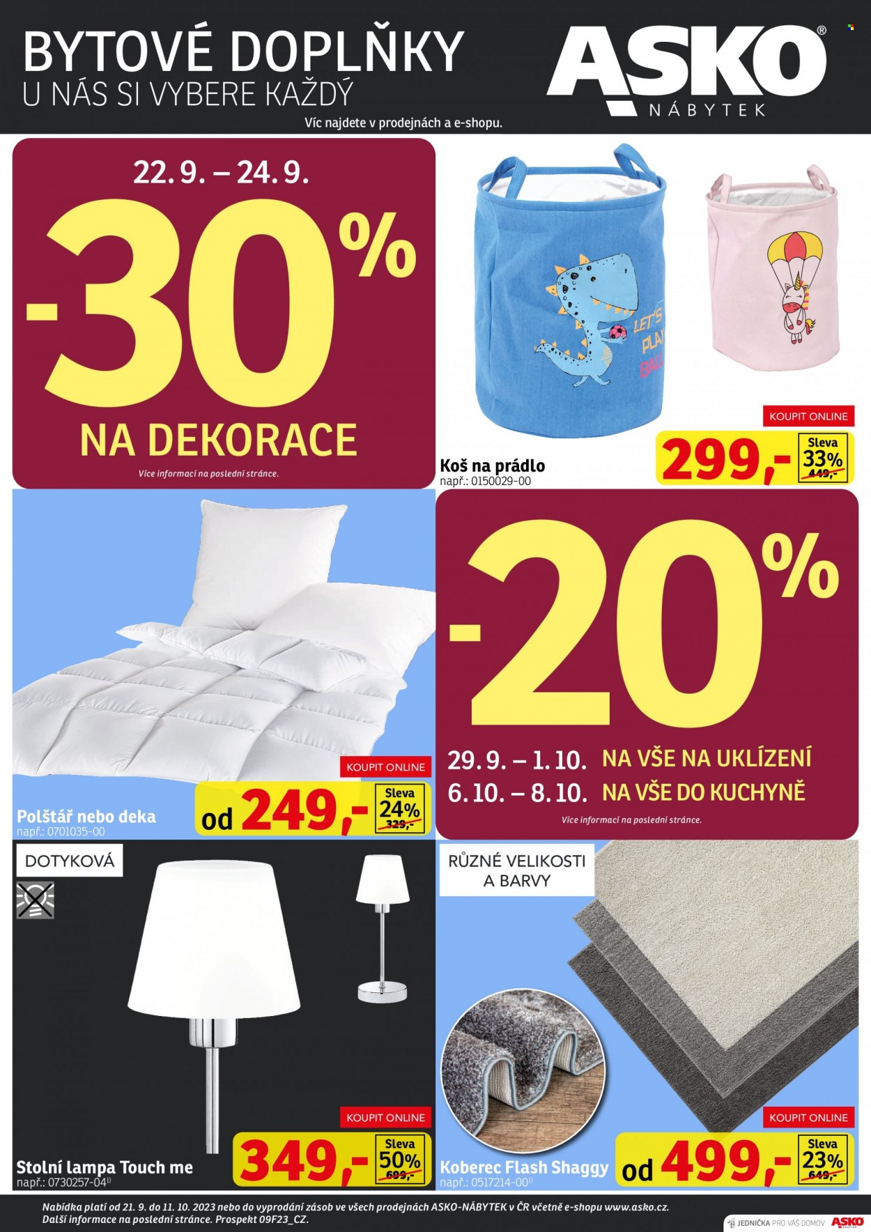 Leták ASKO - 21.9.2023 - 11.10.2023. Strana 1