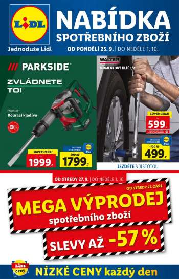 Leták Lidl - 25.9.2023 - 1.10.2023.