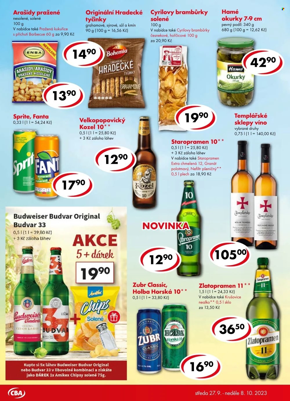 Leták CBA potraviny - 27.9.2023 - 8.10.2023. Strana 6