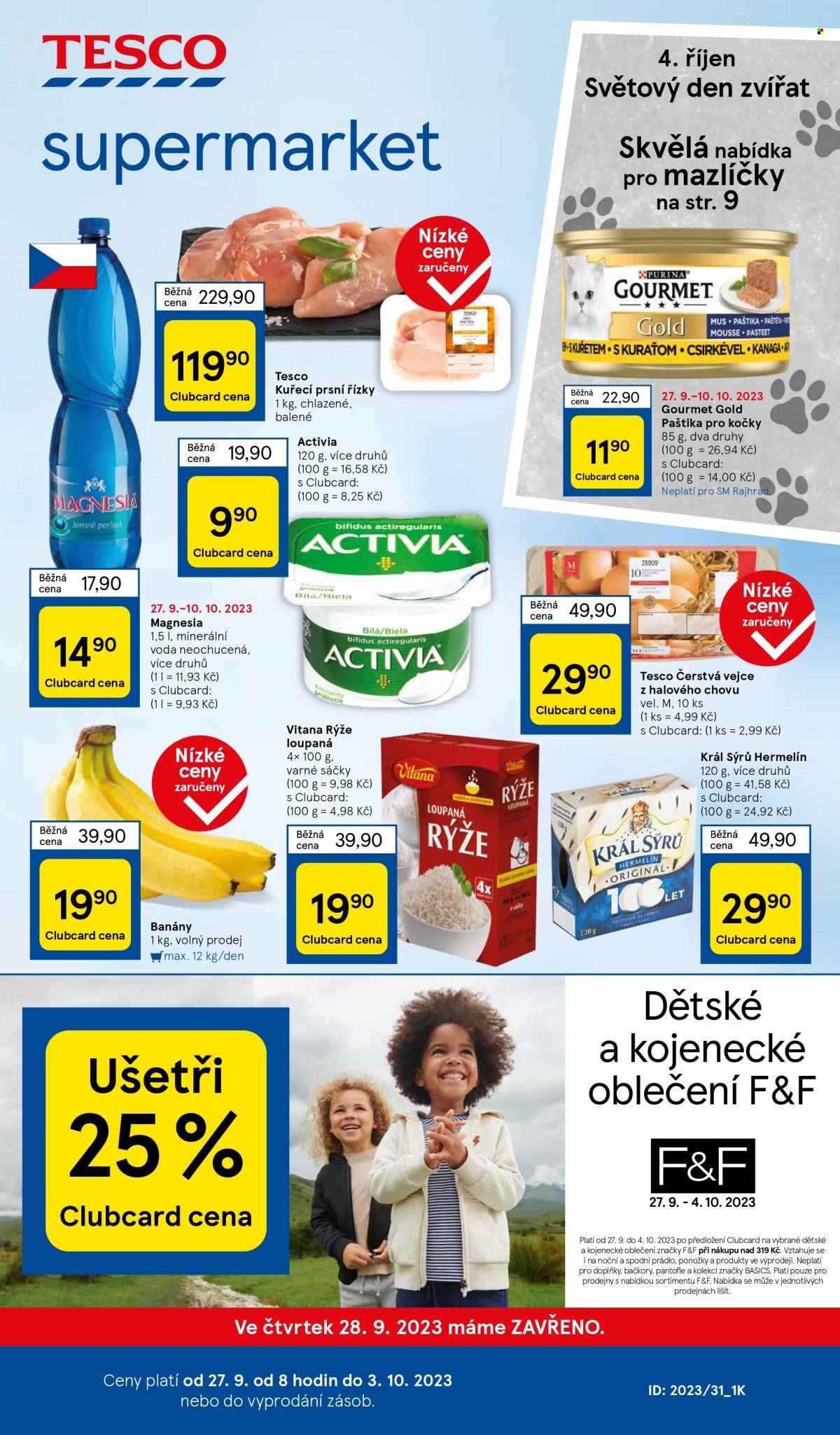Leták TESCO supermarket - 27.9.2023 - 3.10.2023. Strana 1