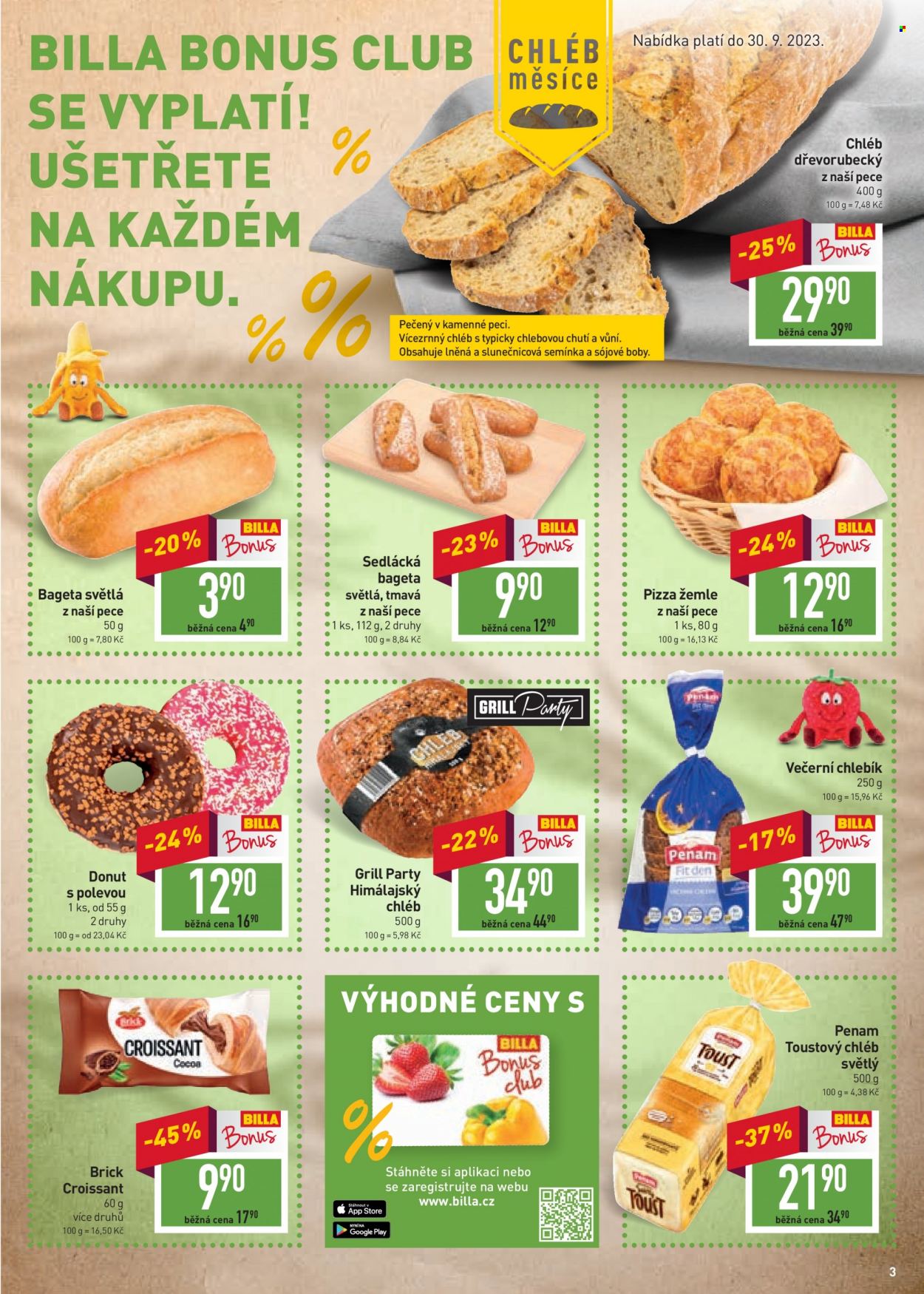 Leták BILLA - 27.9.2023 - 3.10.2023. Strana 3
