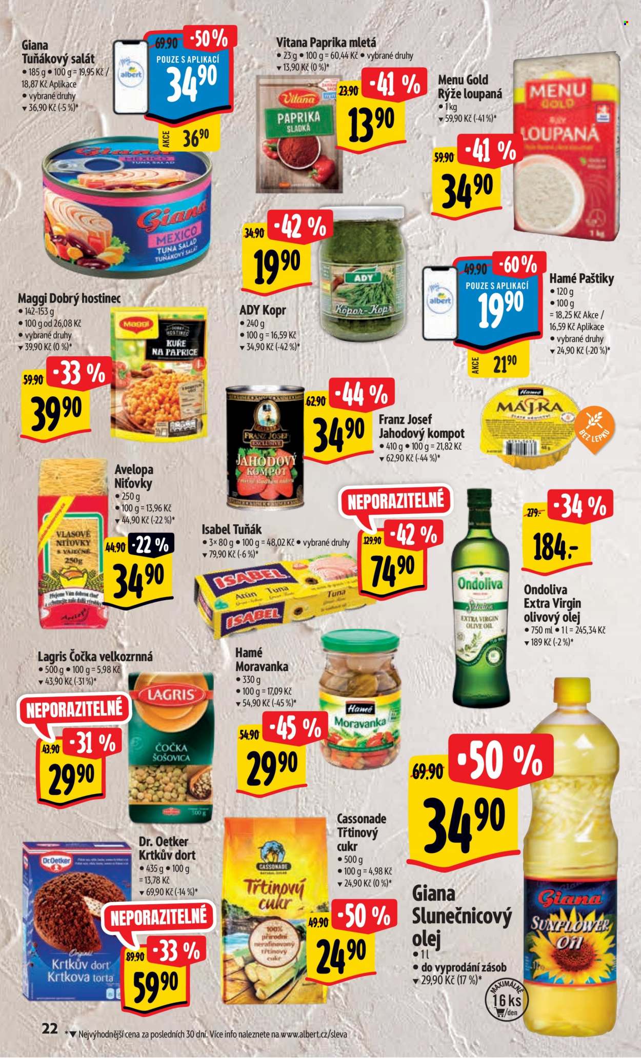 Leták Albert Hypermarket - 27.9.2023 - 3.10.2023. Strana 22