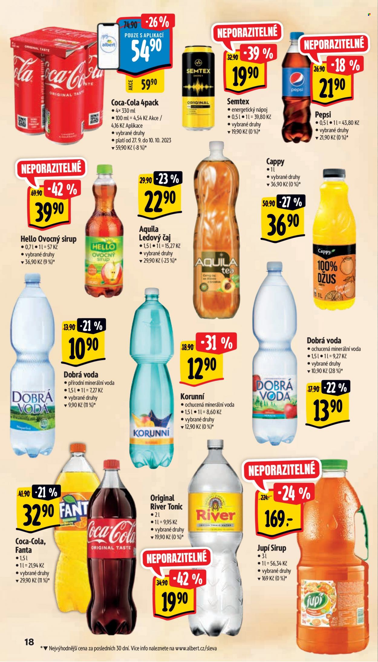 Leták Albert Supermarket - 27.9.2023 - 3.10.2023. Strana 18
