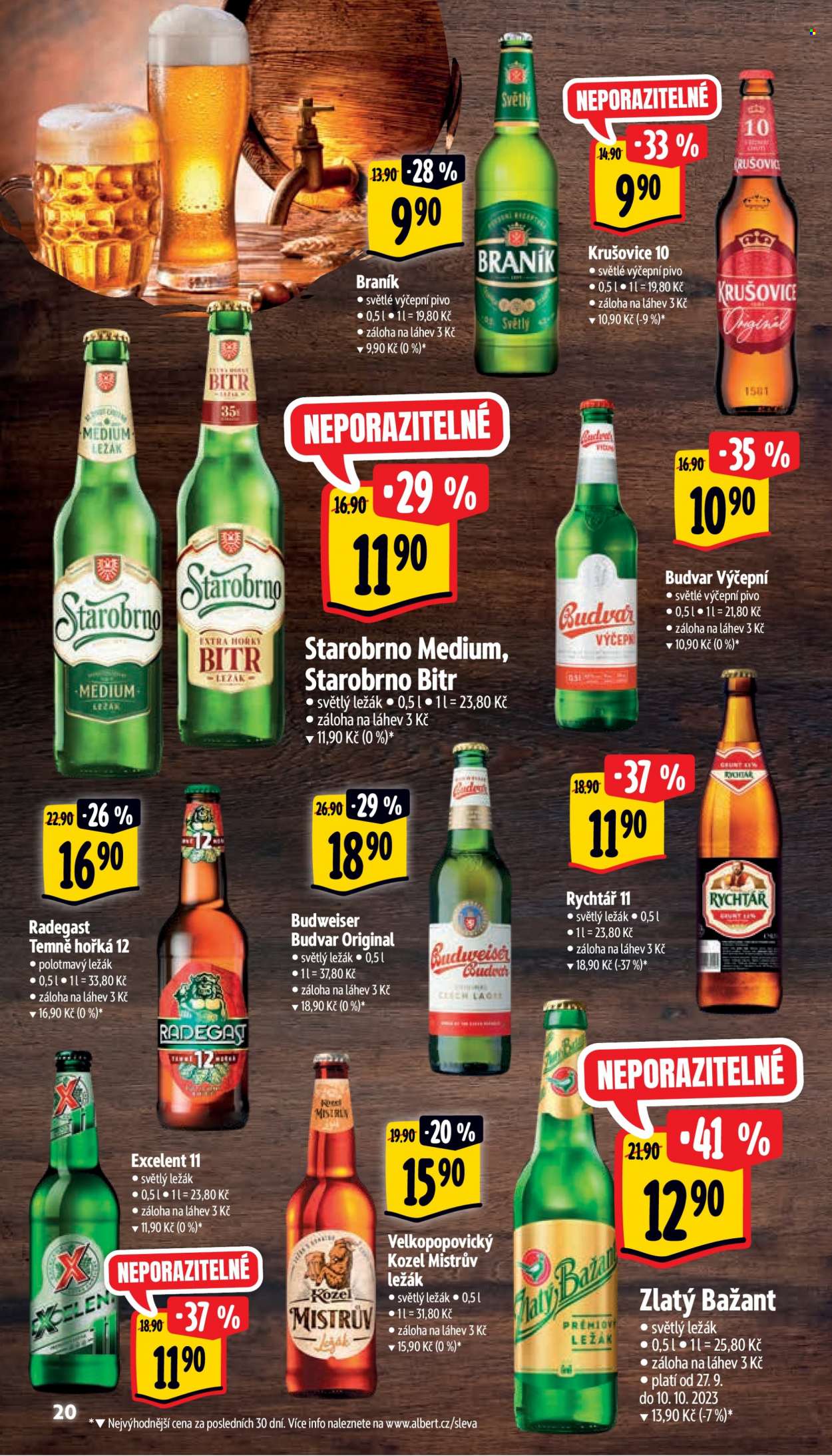 Leták Albert Supermarket - 27.9.2023 - 3.10.2023. Strana 20