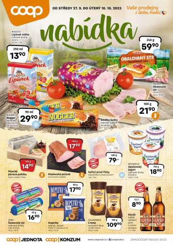 Leták coop JEDNOTA - 27.9.2023 - 10.10.2023.