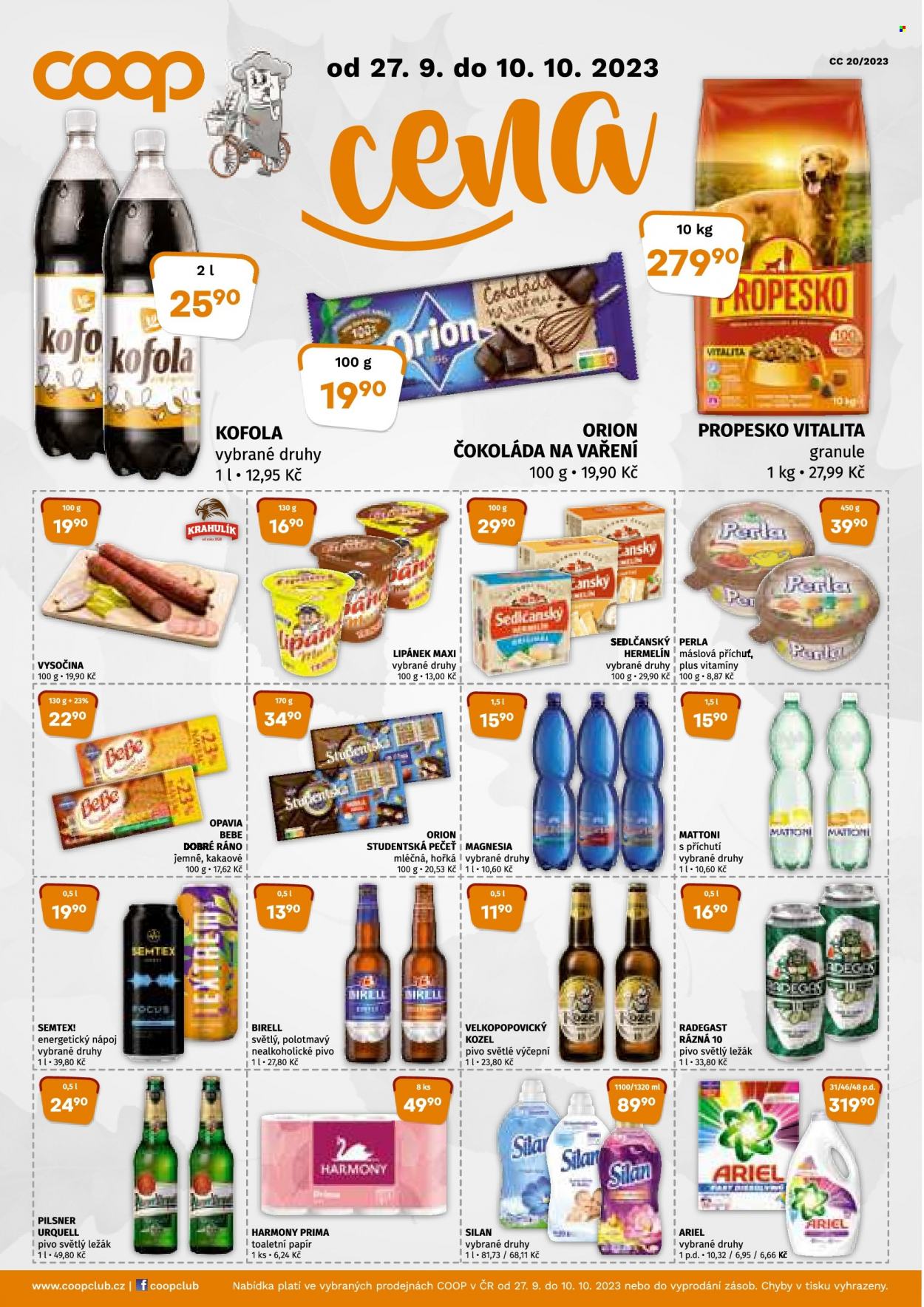 Leták coop JEDNOTA - 27.9.2023 - 10.10.2023. Strana 4