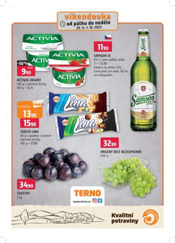 Leták coop TERNO - 29.9.2023 - 1.10.2023.