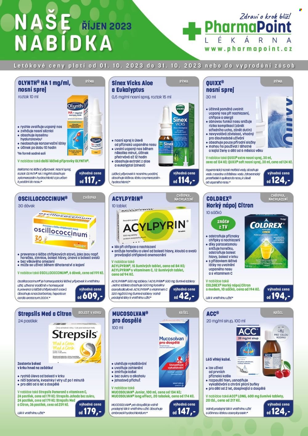 Leták PharmaPoint - 1.10.2023 - 31.10.2023. Strana 4