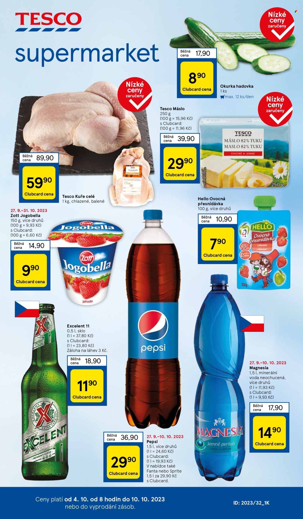 Leták TESCO supermarket - 4.10.2023 - 10.10.2023. Strana 1
