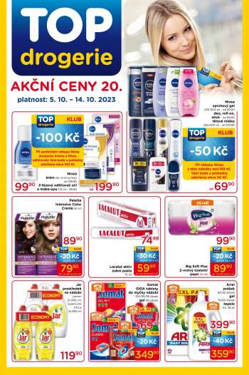 Leták TOP drogerie - 5.10.2023 - 14.10.2023.